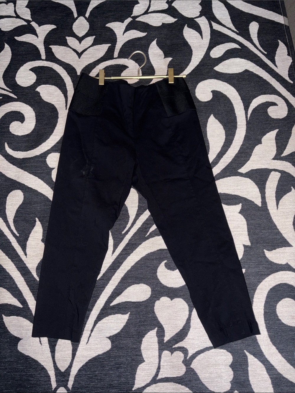 Thalia Sodi Black Tapered Stretch Chinos